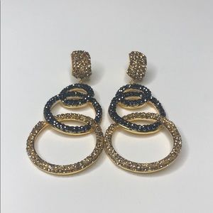 Earrings silver and black! Amazing!! NWT